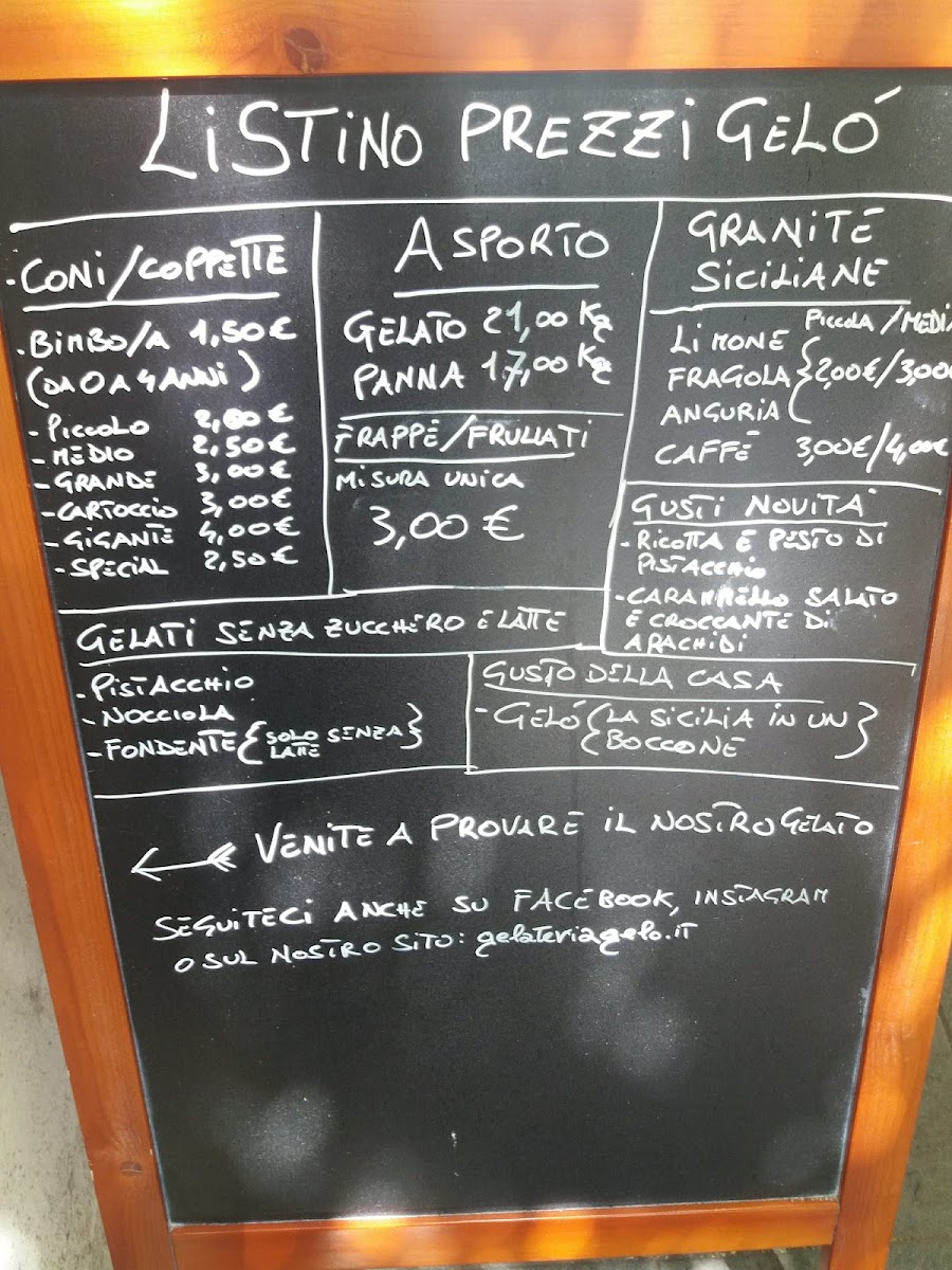 Menu Gelateria Artigianale Gelo'-4
