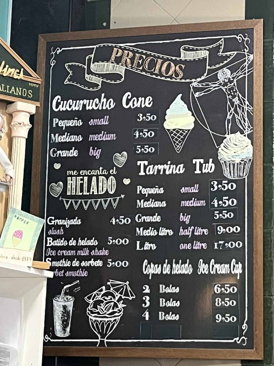 Menu Gelateria Da Vinci-1