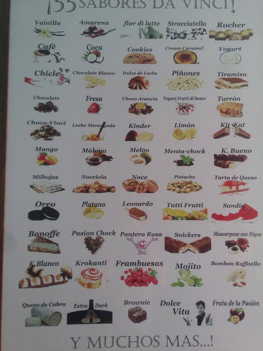 Menu Gelateria Da Vinci-10