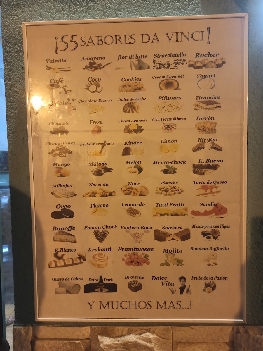 Menu Gelateria Da Vinci-9