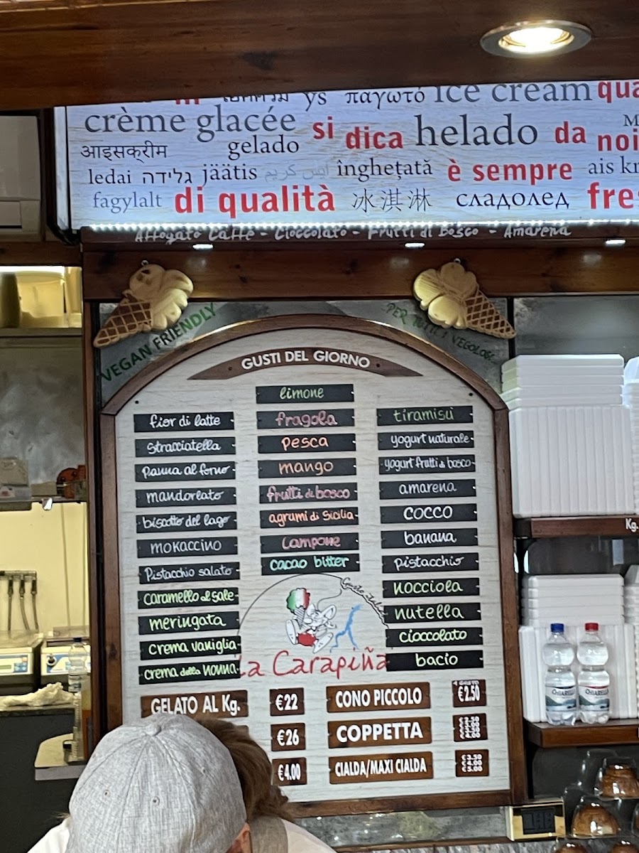Menu Gelateria La Carapiña-1