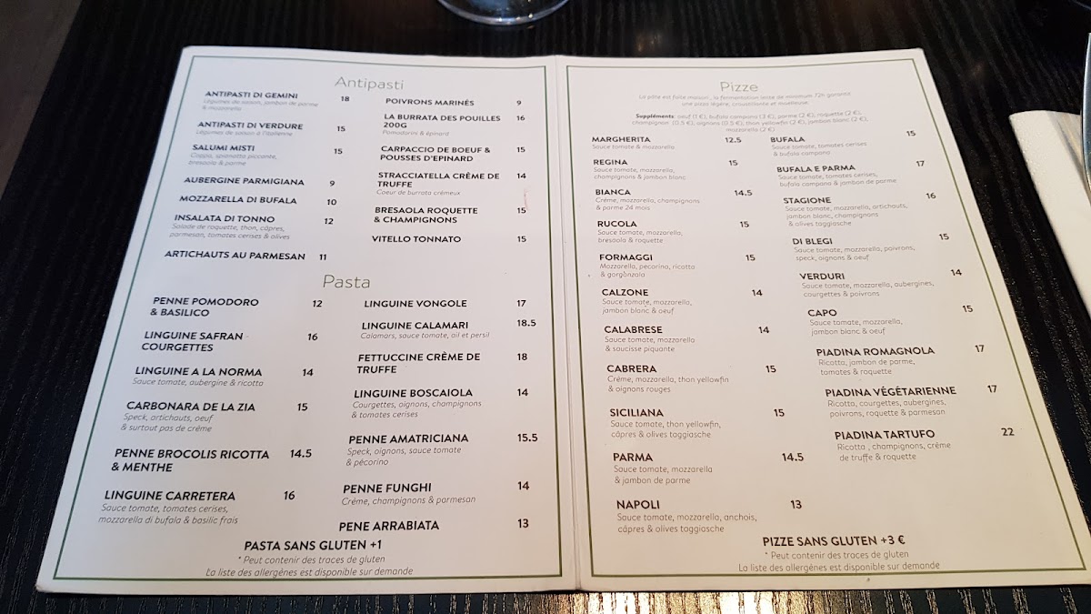 Menu Gemini-3