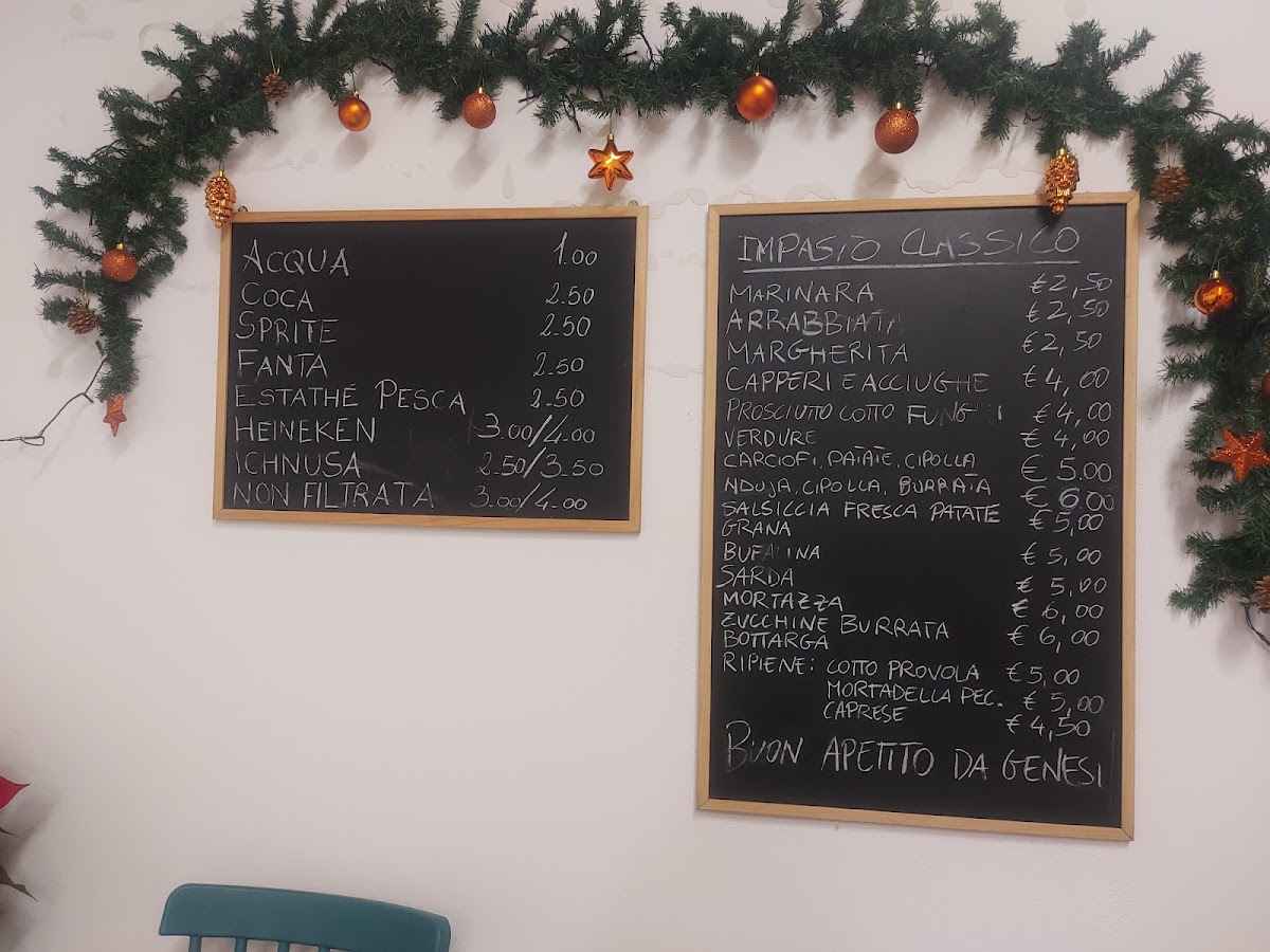 Menu Genesi-9