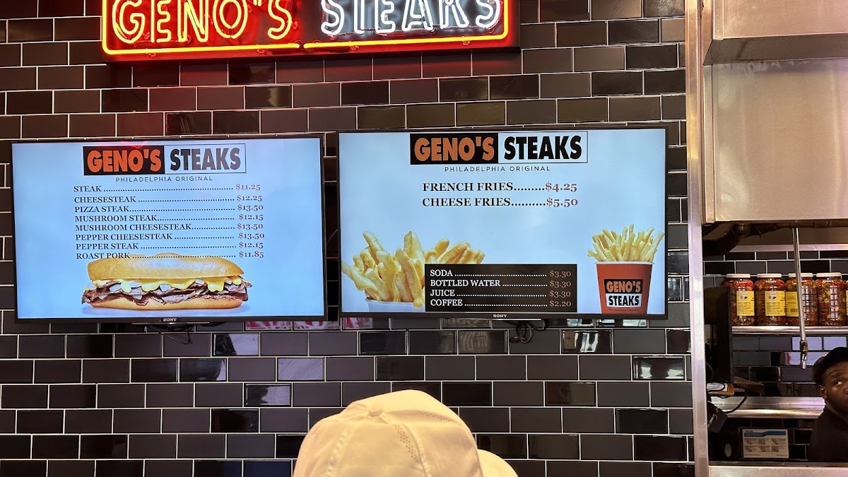 Menu Geno's Steaks-1