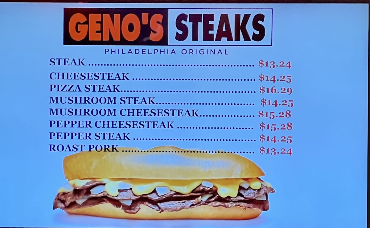 Menu Geno's Steaks-2
