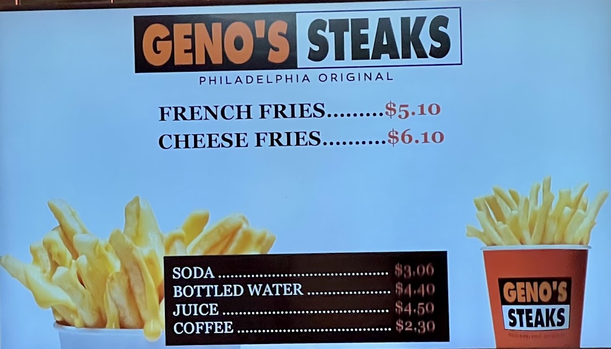 Menu Geno's Steaks-4