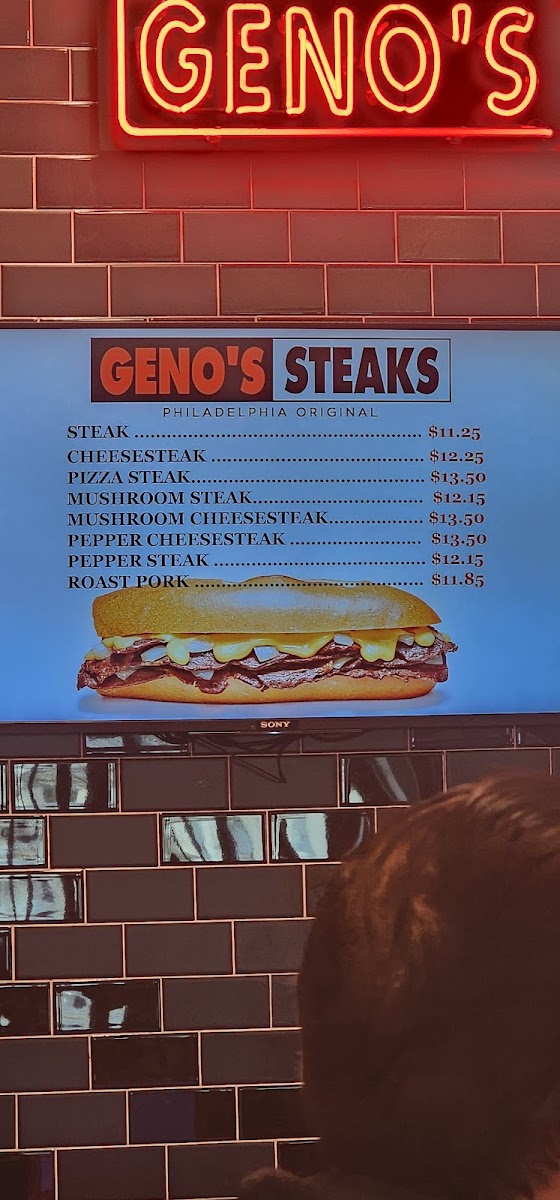 Menu Geno's Steaks-8