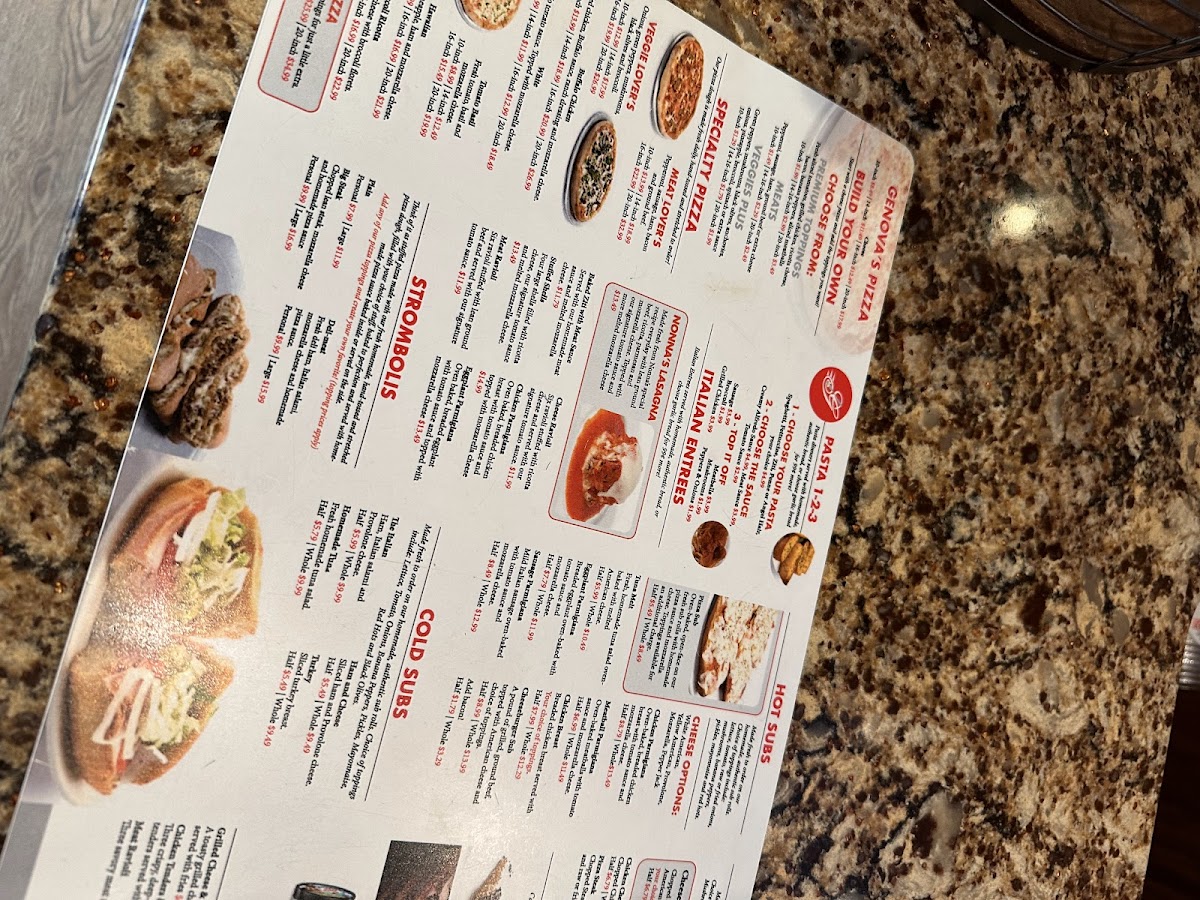 Menu Genova's To Go-1