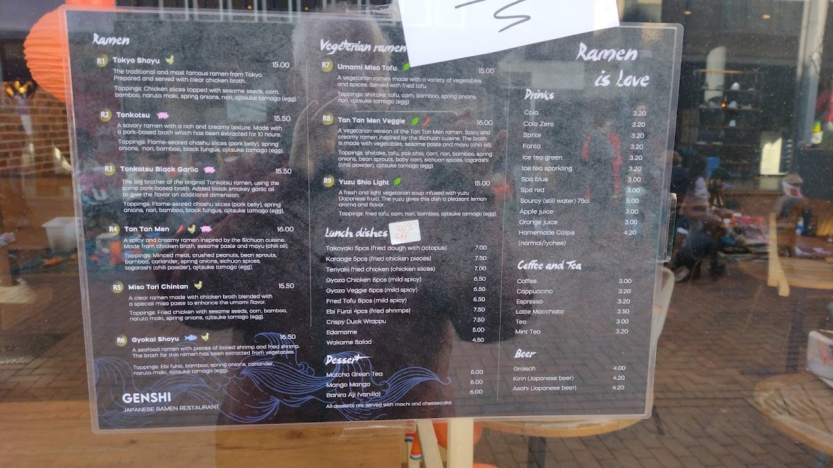 Menu Genshi Ramen Restaurant Hilversum-1