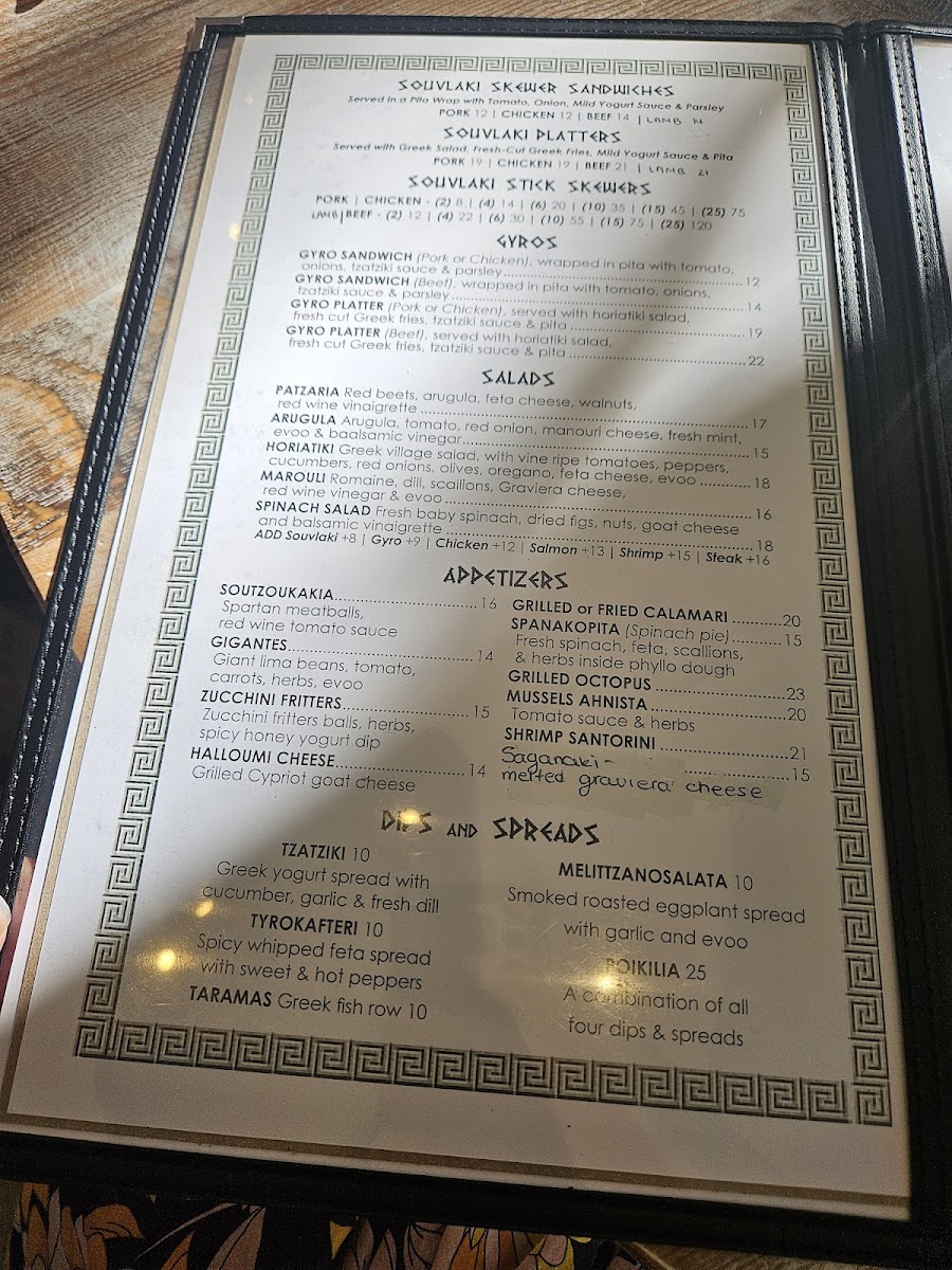 Menu George Southern Greek-2