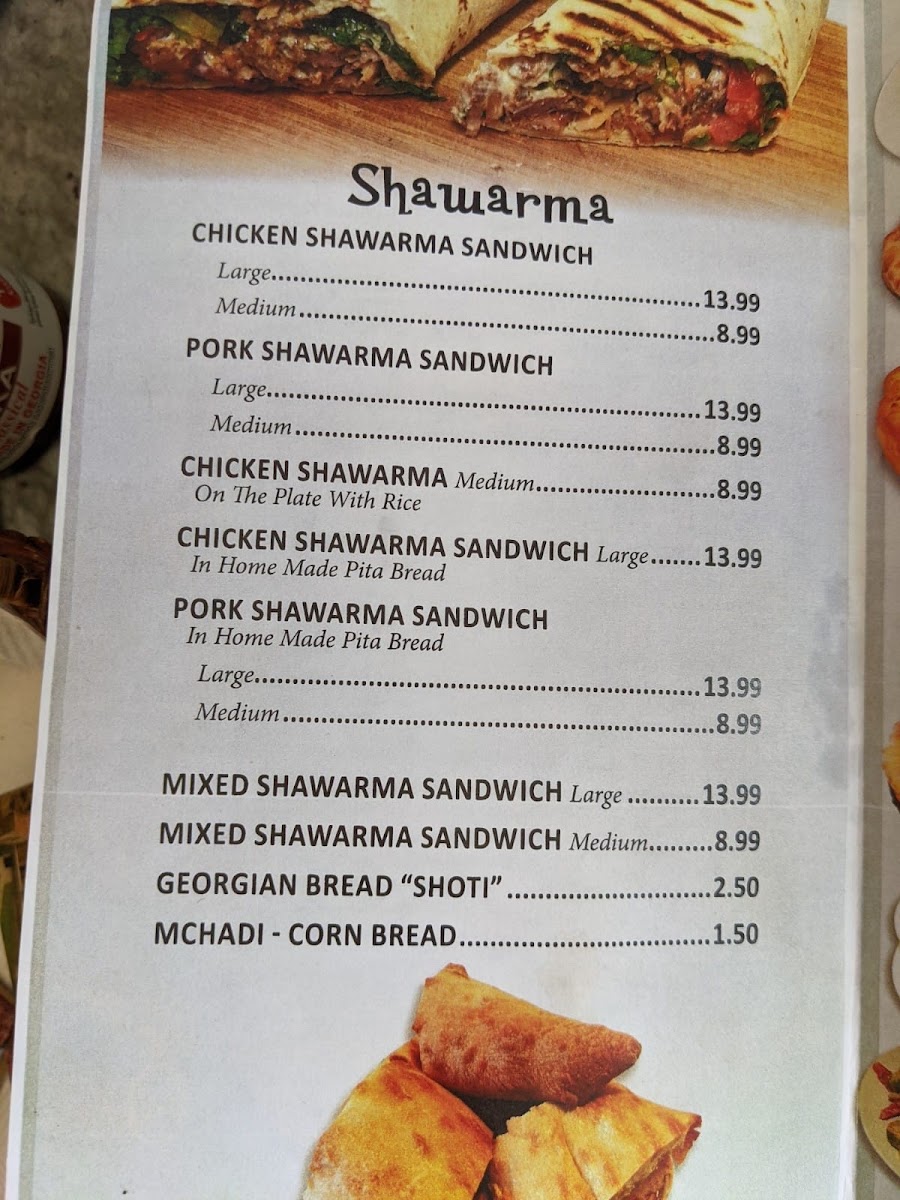 Menu Georgian Shawarma House-10