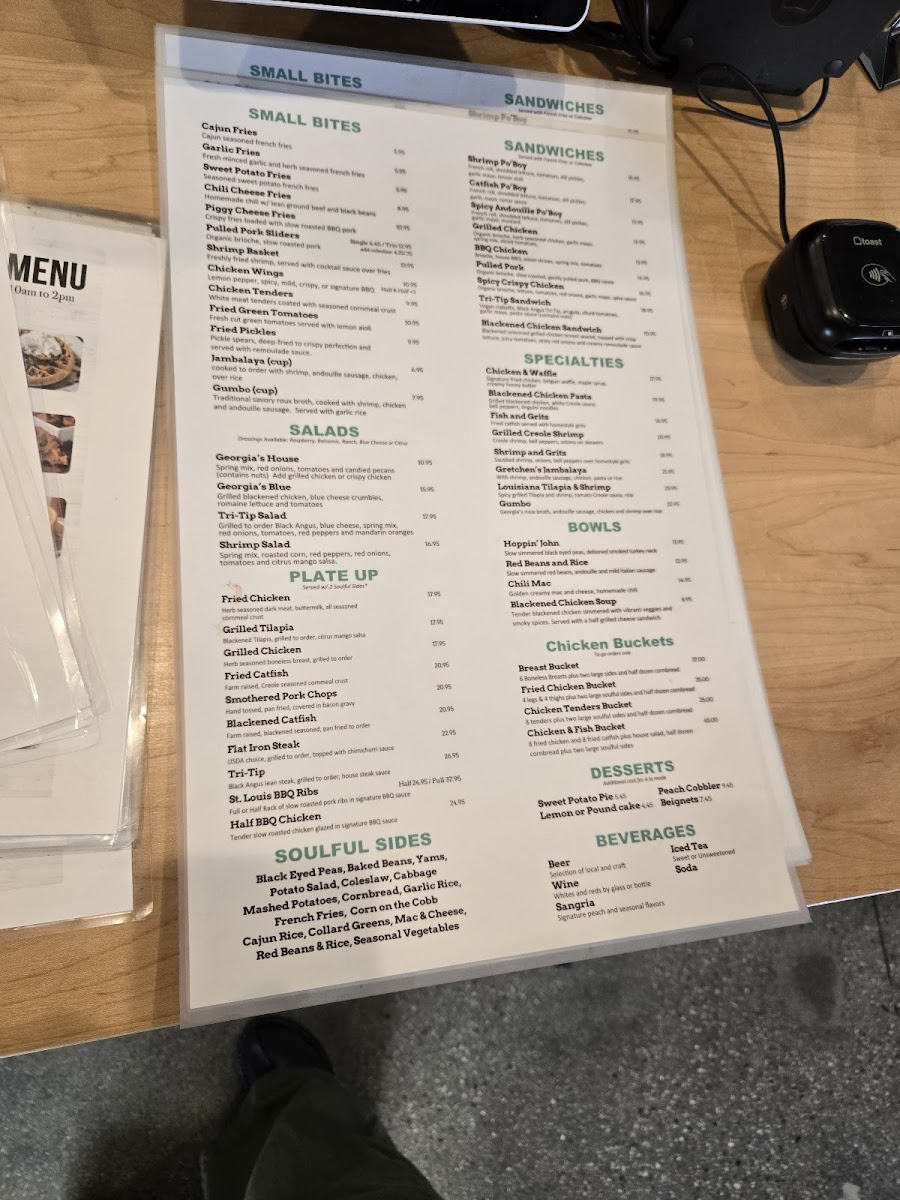 Menu Georgia's Restaurant-4
