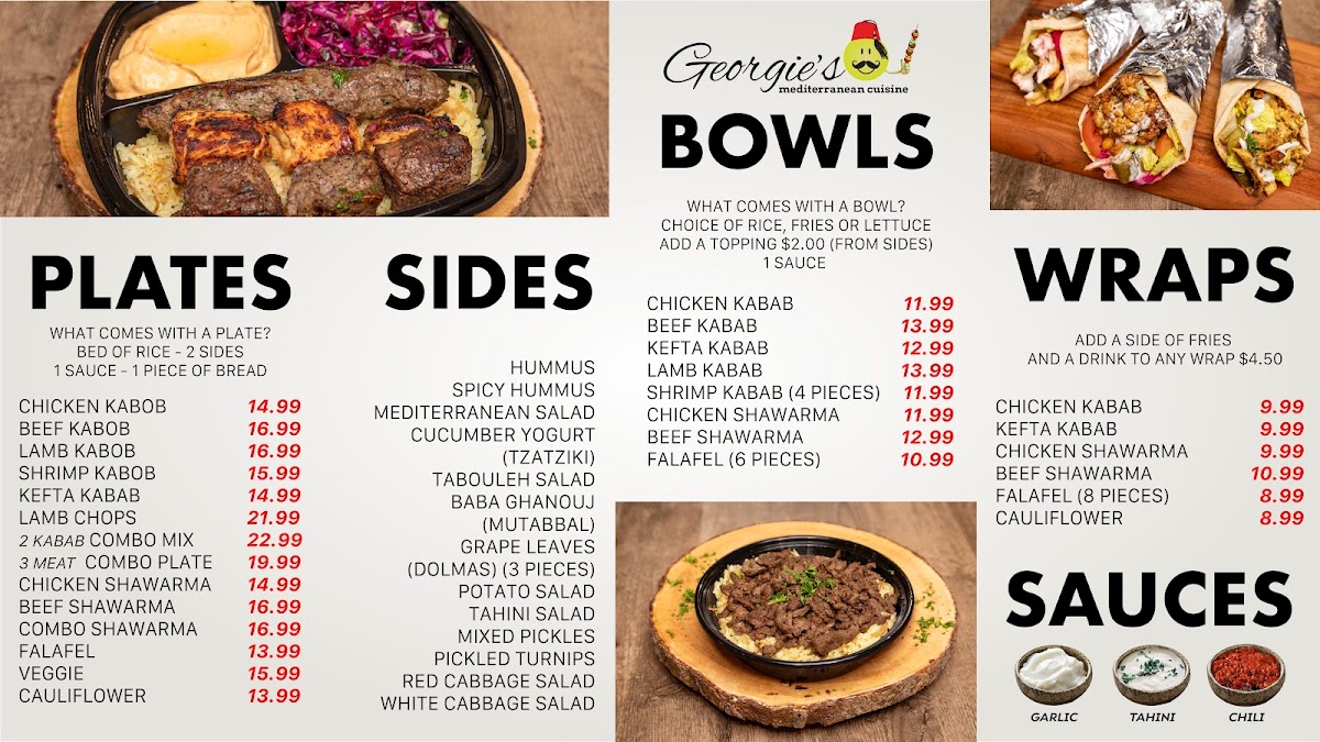 Menu Georgie's Mediterranean Cuisine-2