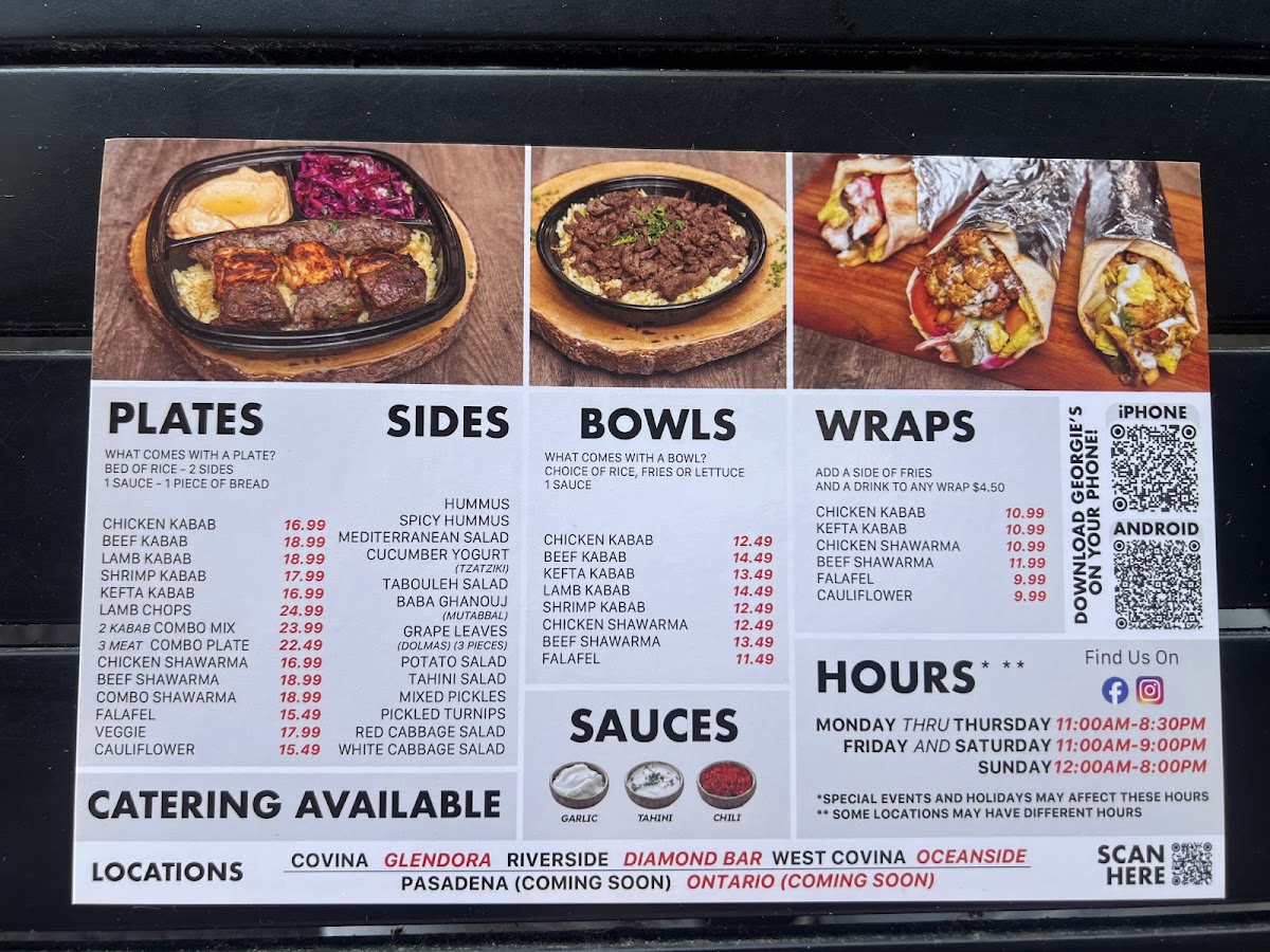 Menu Georgie's Mediterranean Cuisine-4