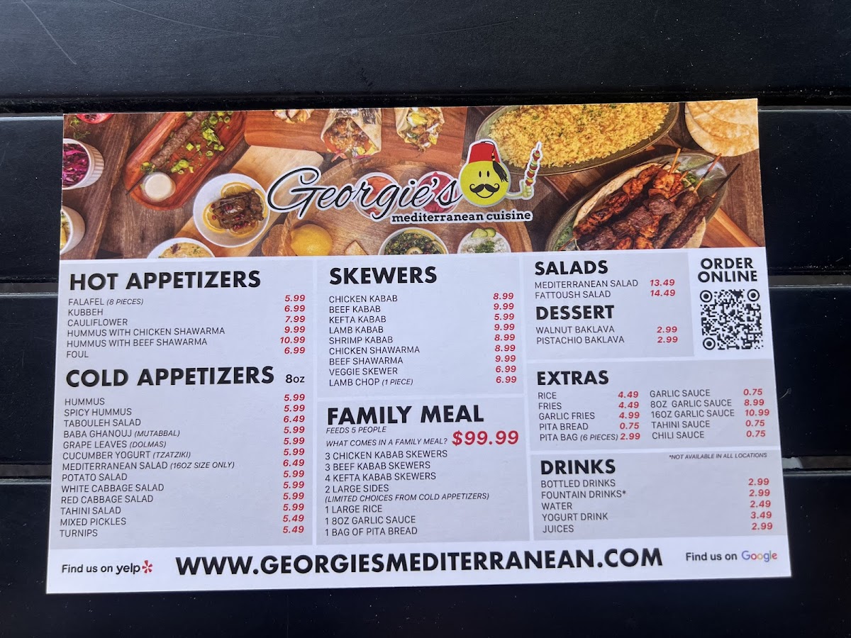 Menu Georgie's Mediterranean Cuisine-5