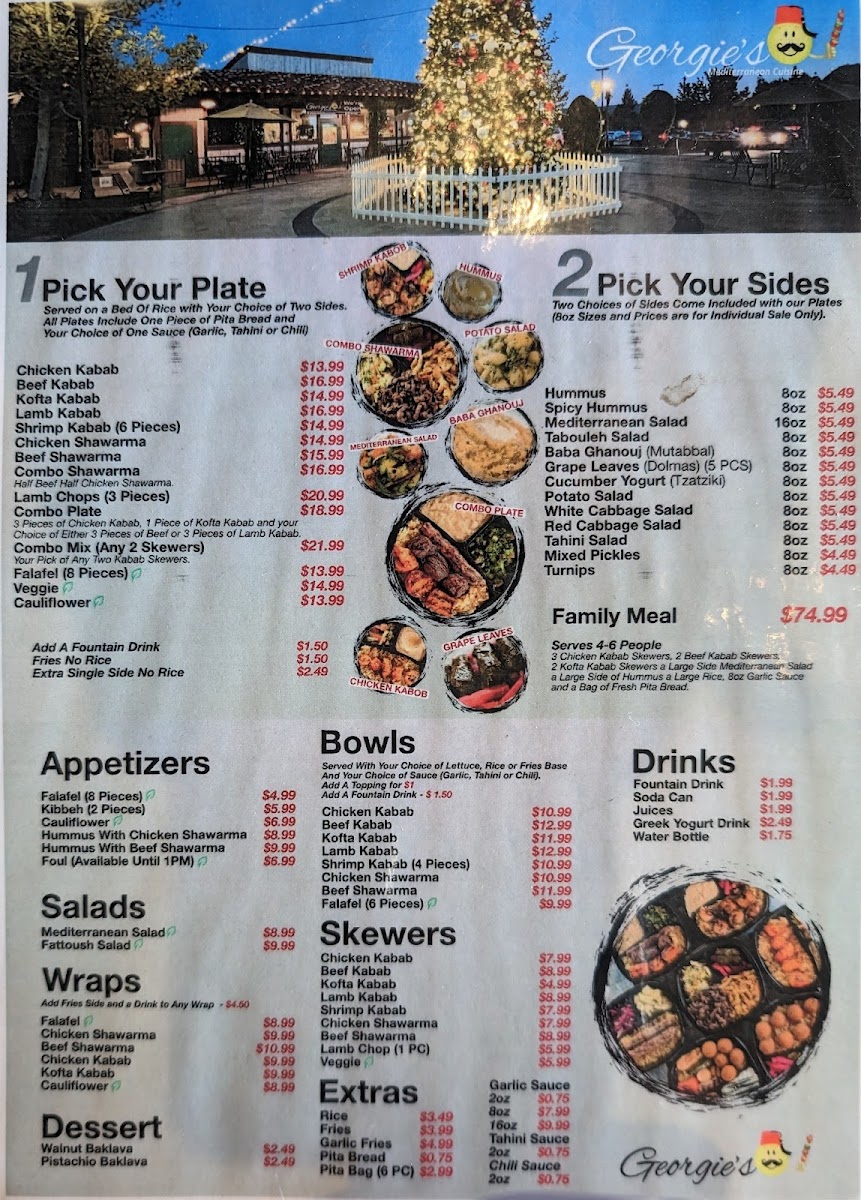 Menu Georgie's Mediterranean Cuisine-7