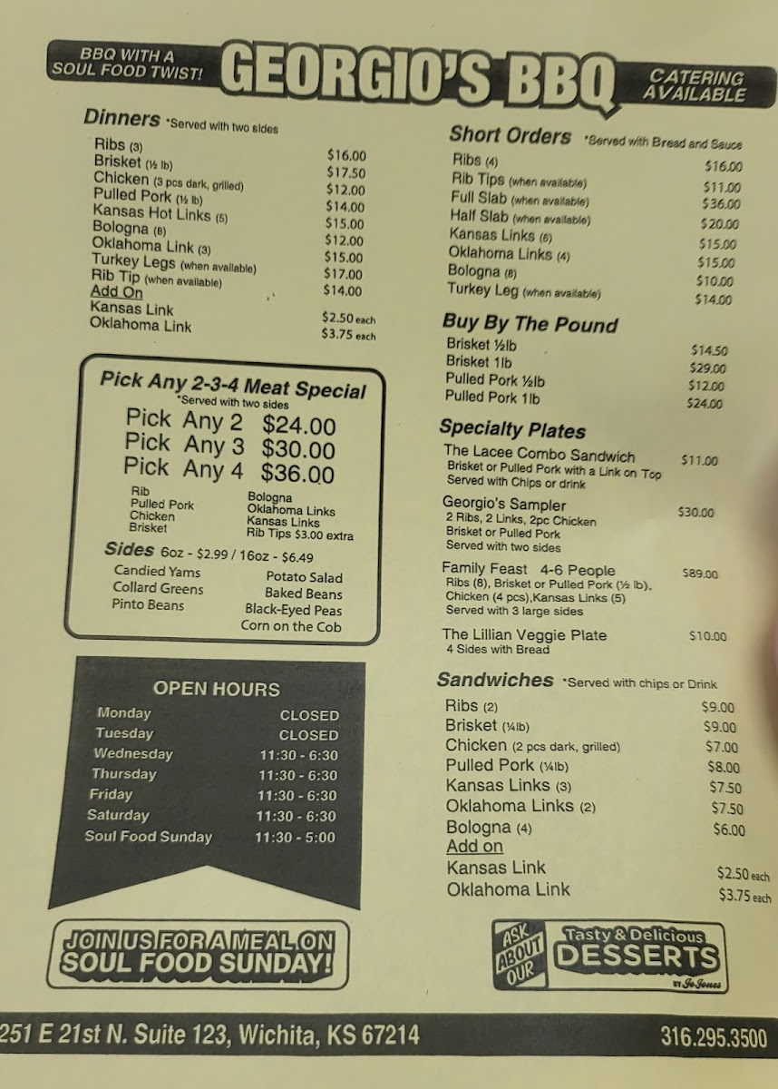 Menu Georgio's Bbq-3