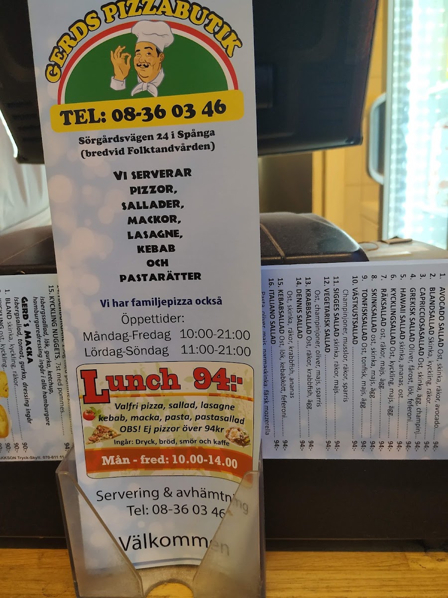 Menu Gerd's Pizza Restaurant-4
