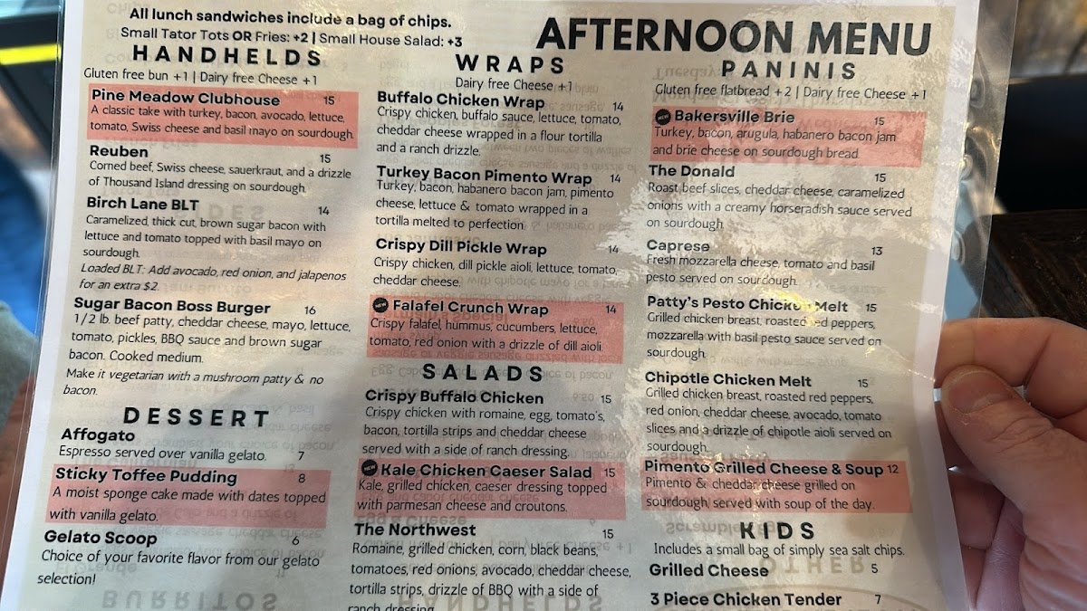 Menu Germain's On Main-1