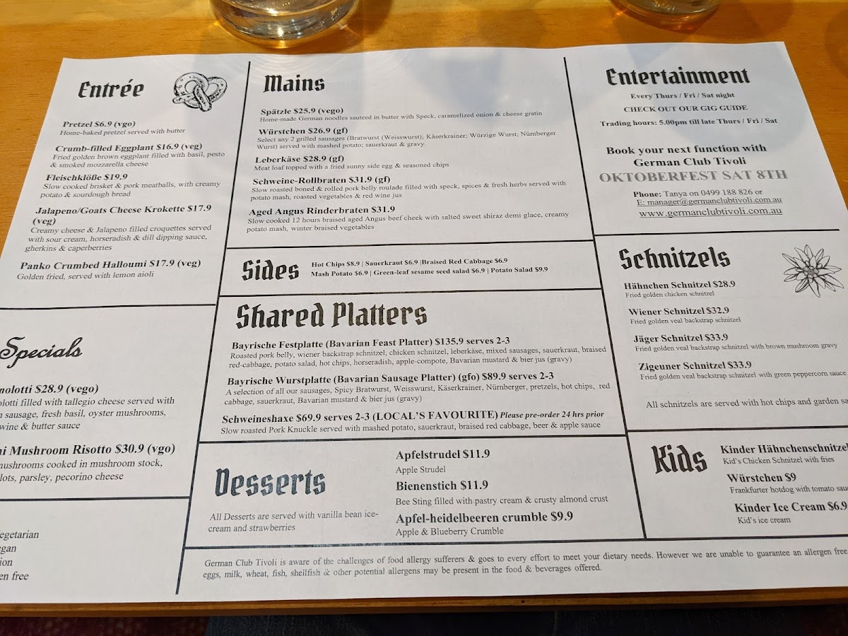 Menu German Club Tivoli-8