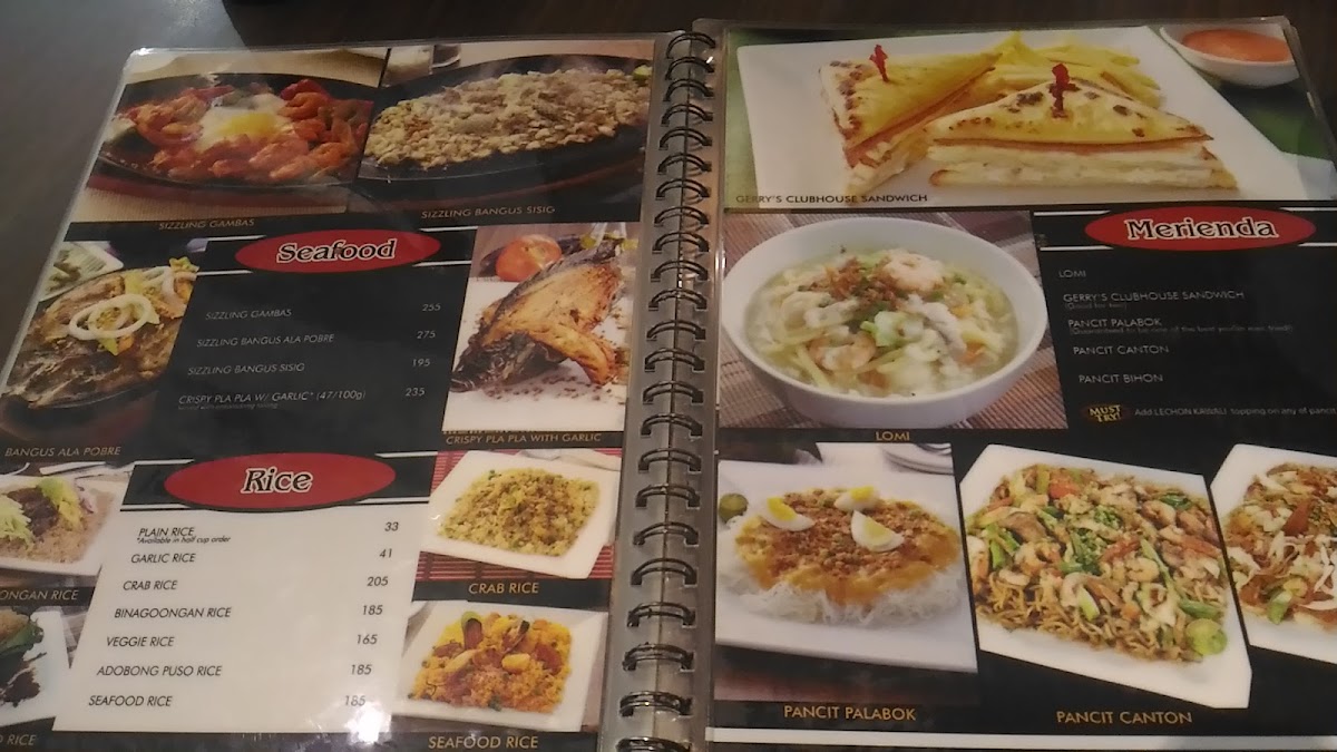 Menu Gerry's Robinsons Butuan (Gerry's Grill)-1
