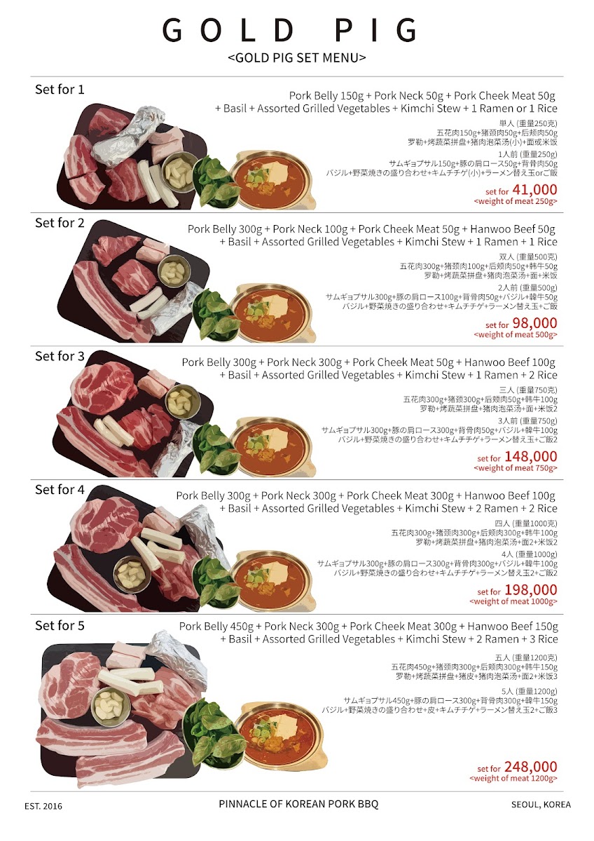 Menu Geumdwaeji Sikdang-1