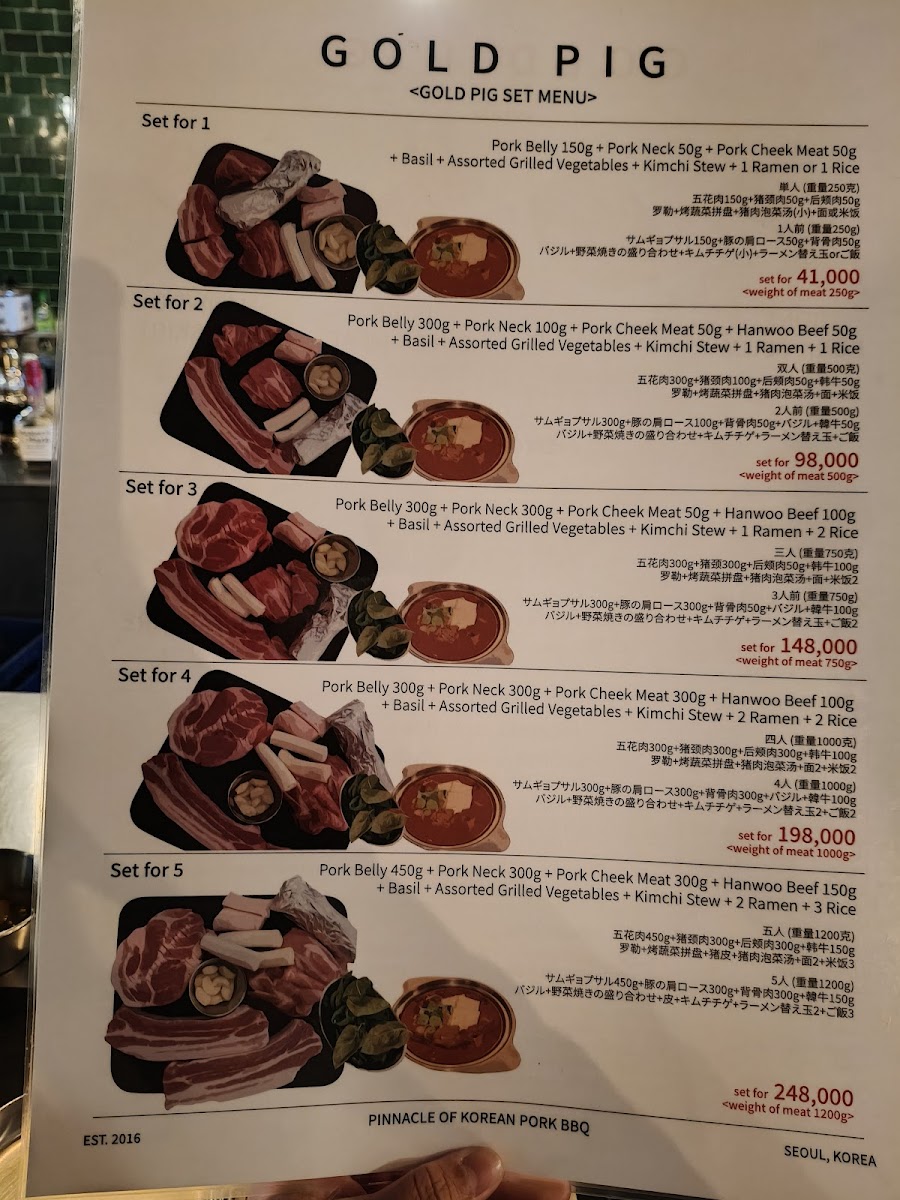 Menu Geumdwaeji Sikdang-10