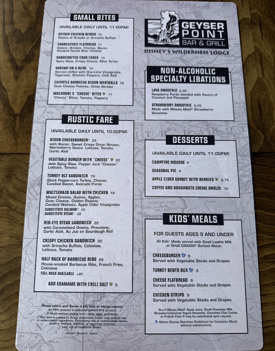Menu Geyser Point Bar & Grill-2