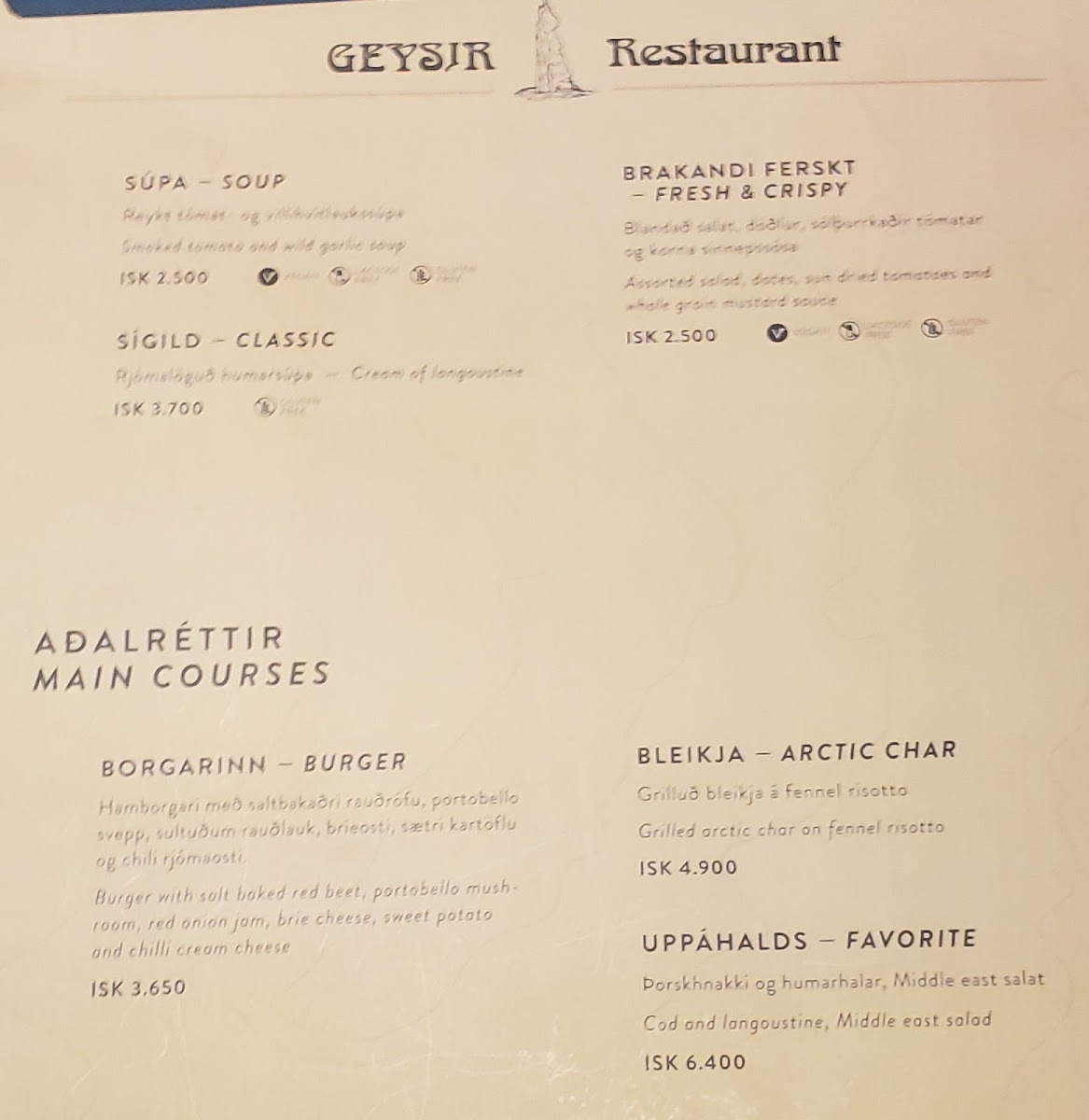 Menu Geysir Glima Restaurant-7