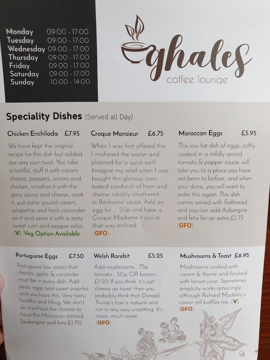 Menu Ghale’S Coffee Lounge-2