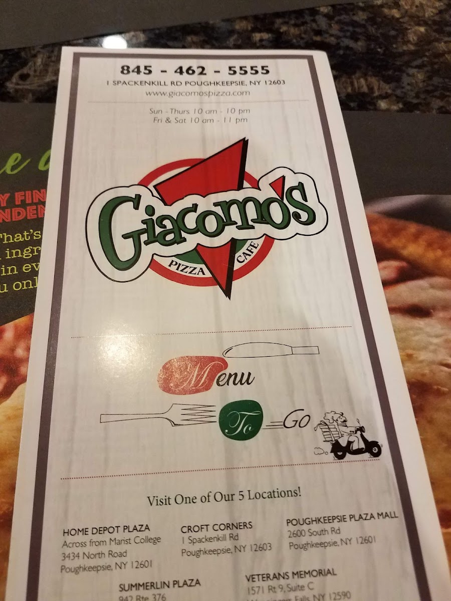 Menu Giacomo's Pizza Spackenkill-5