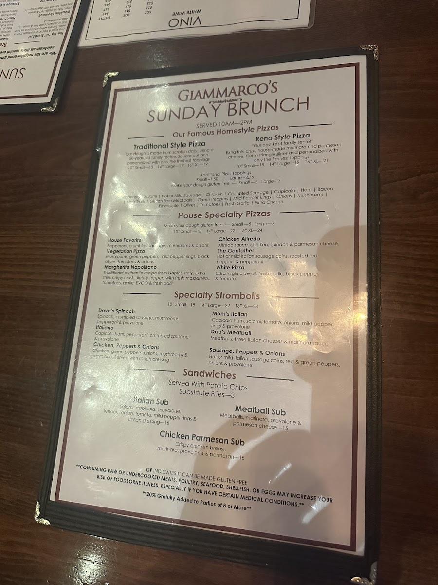 Menu Giammarco's Italian Restaurant-9