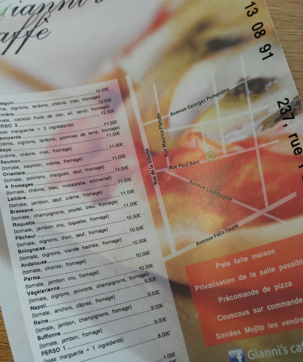 Menu Gianni's Caffé-2