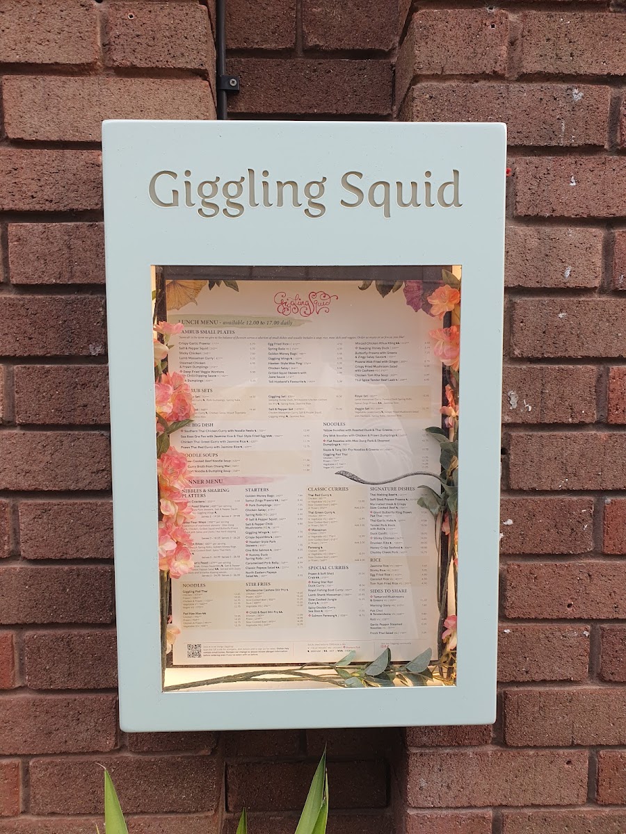 Menu Giggling Squid - Tunbridge Wells-1