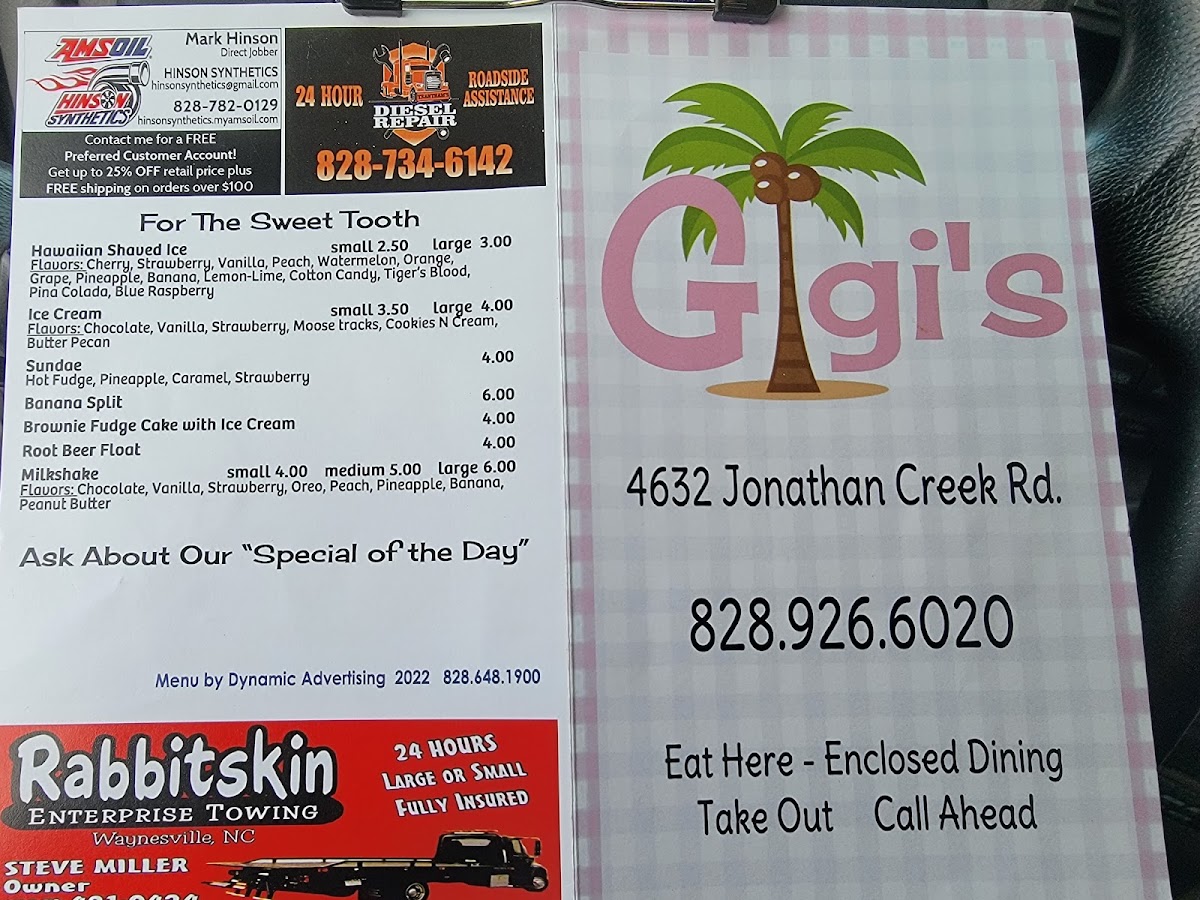 Menu Gigi's Restaurant-4