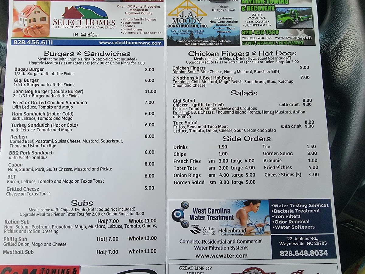Menu Gigi's Restaurant-5