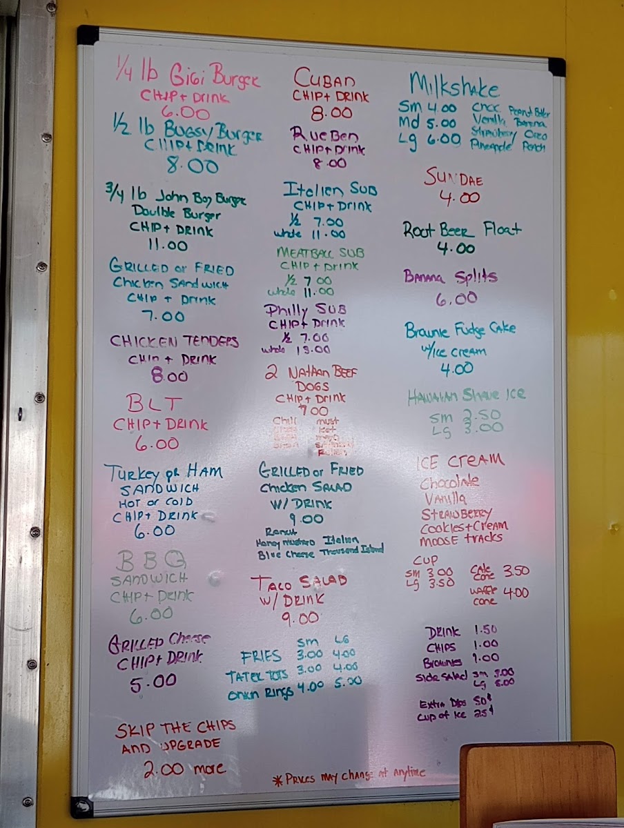 Menu Gigi's Restaurant-8