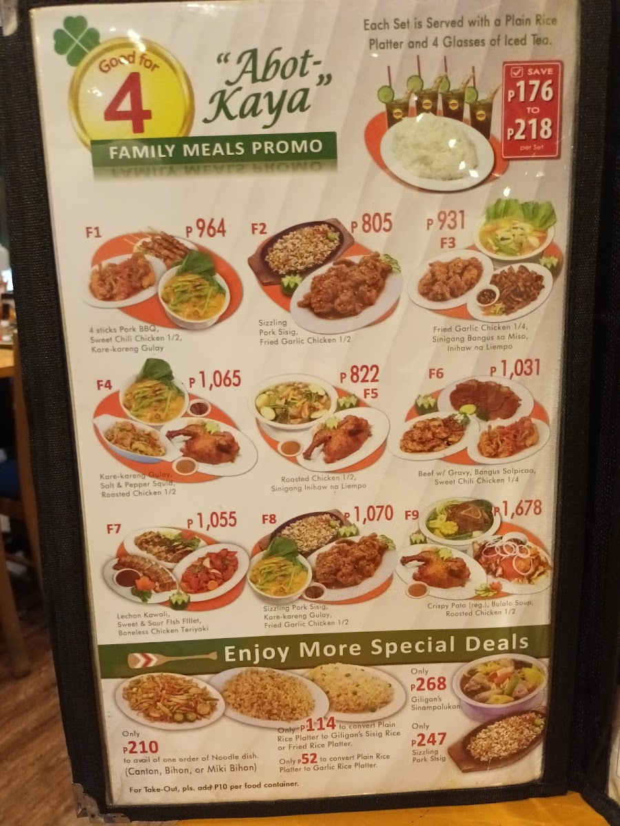 Menu Giligan's-10
