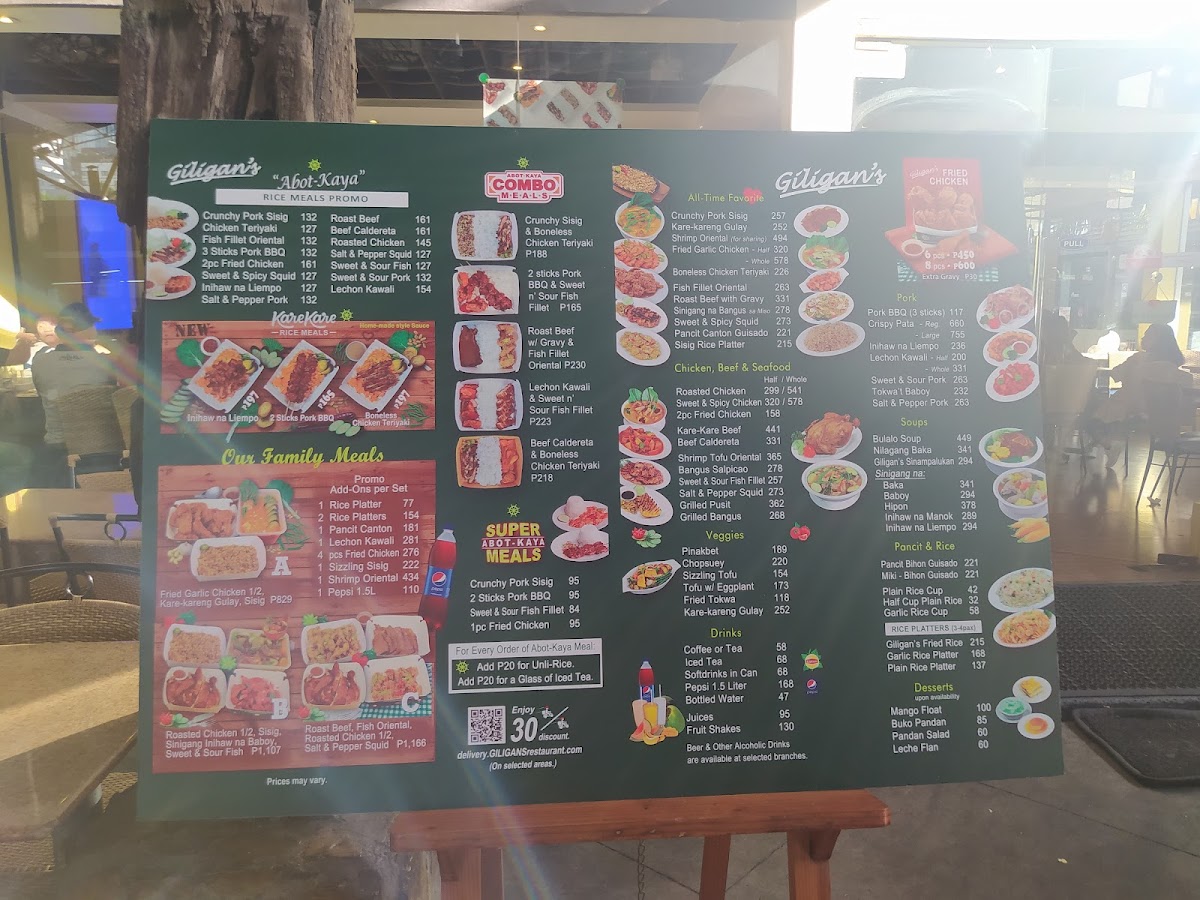 Menu Giligan's-2