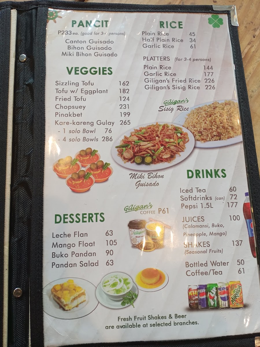 Menu Giligan's-3