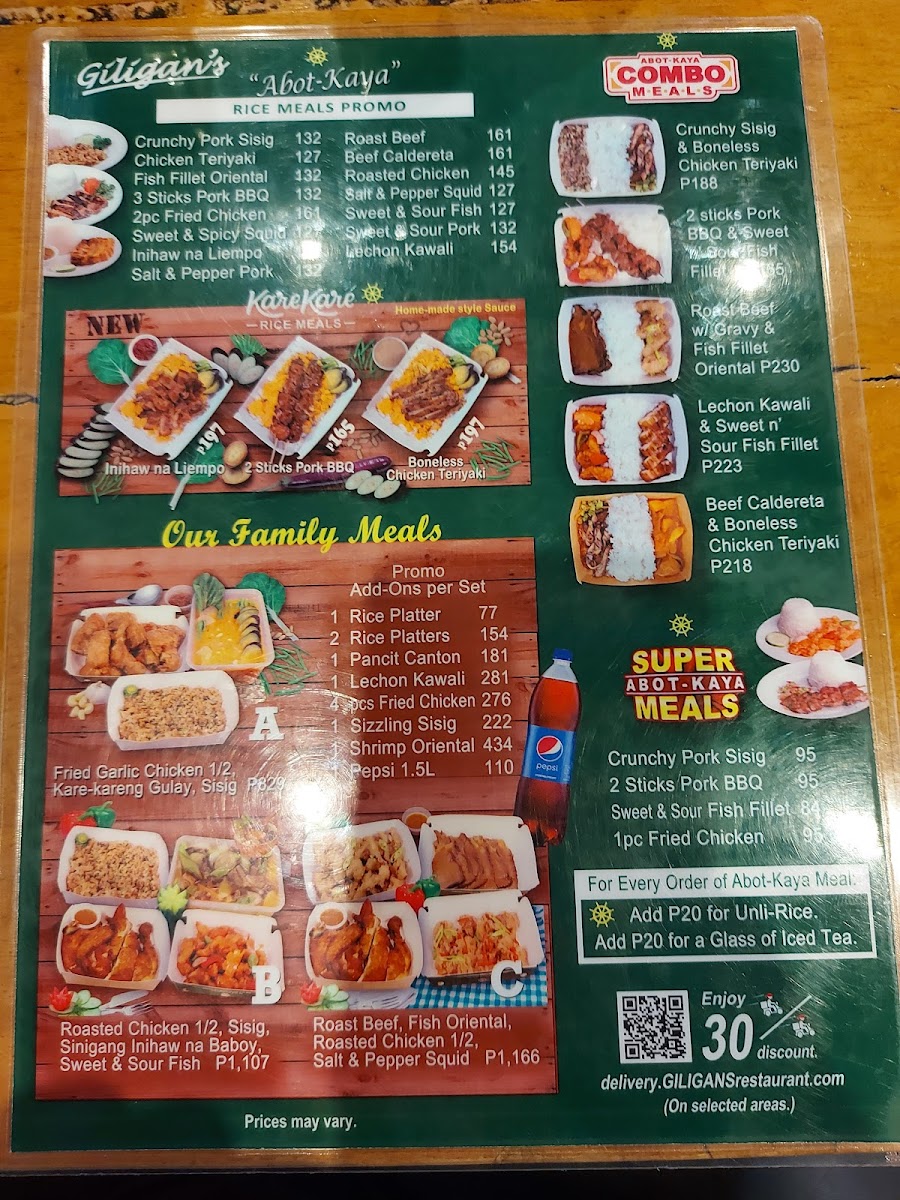 Menu Giligan's-4
