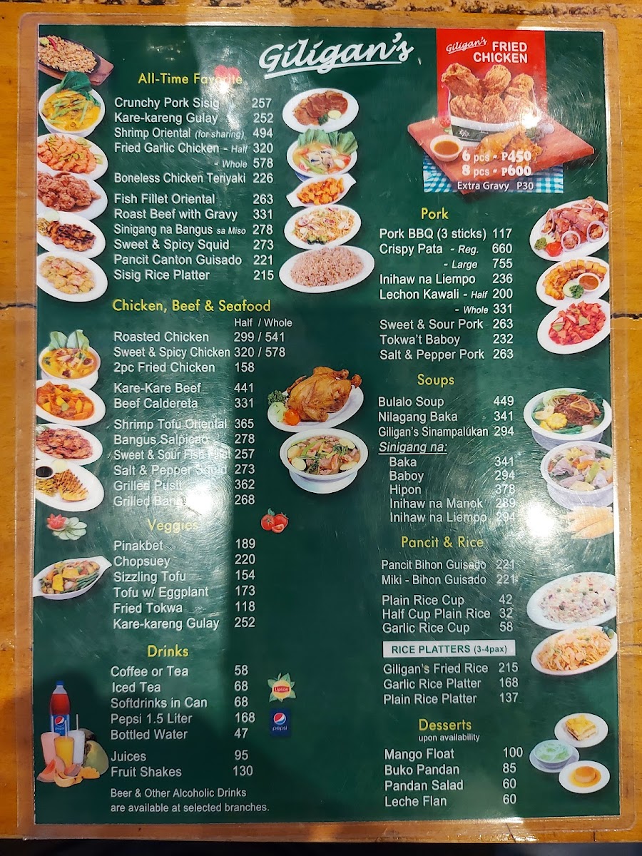 Menu Giligan's-8