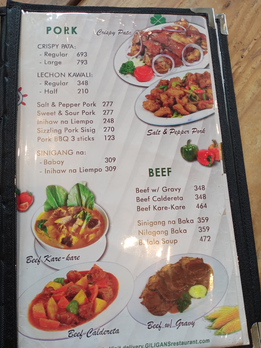 Menu Giligan's-9