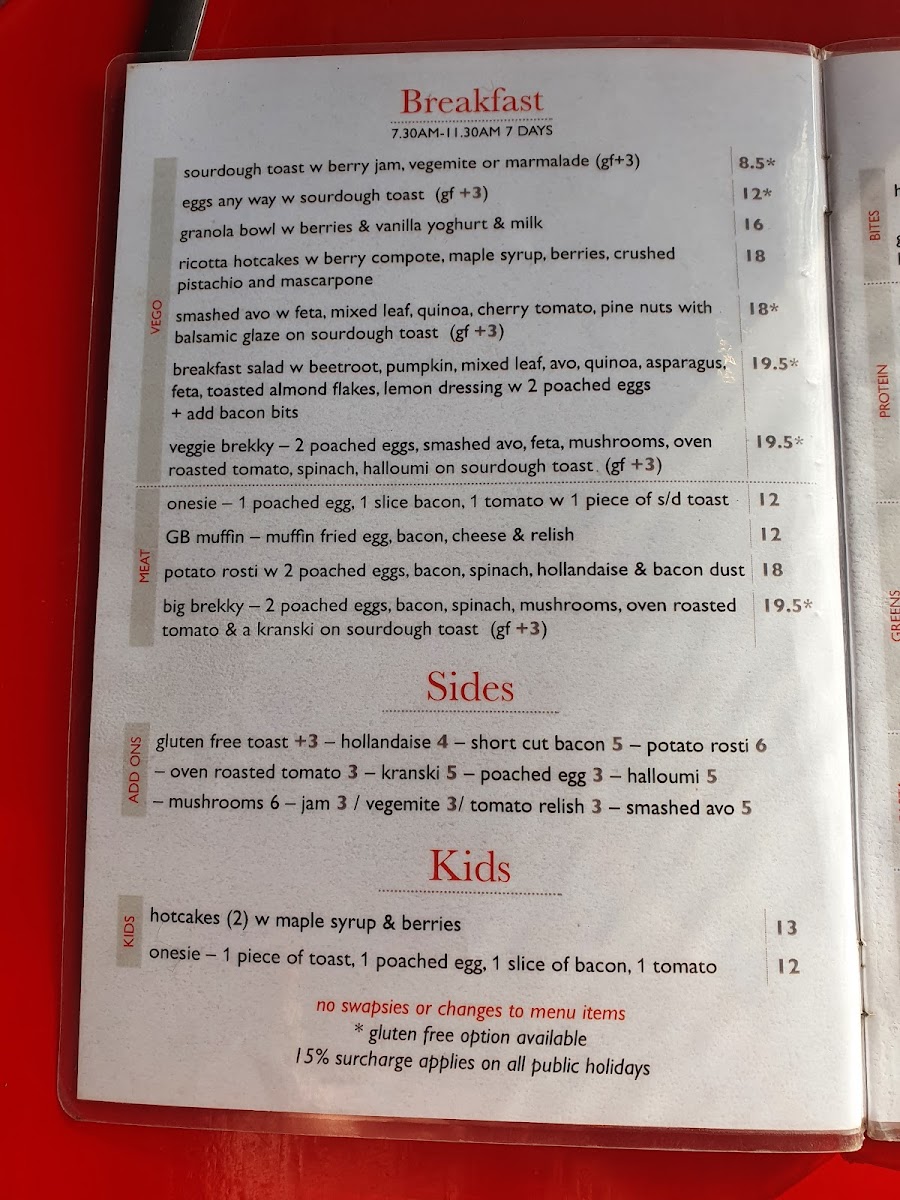 Menu Ginger Baker Cafe - Food & Wine-6