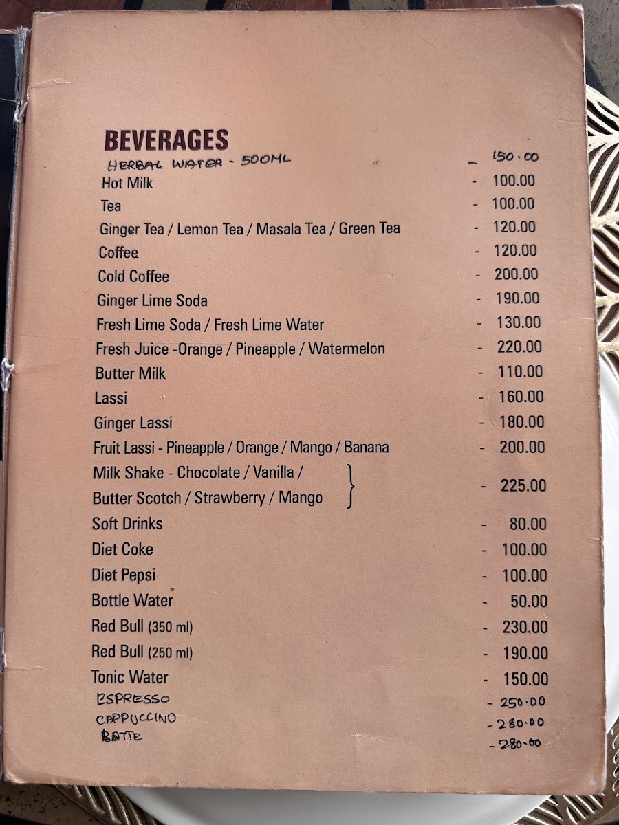 Menu Ginger House Restaurant-1