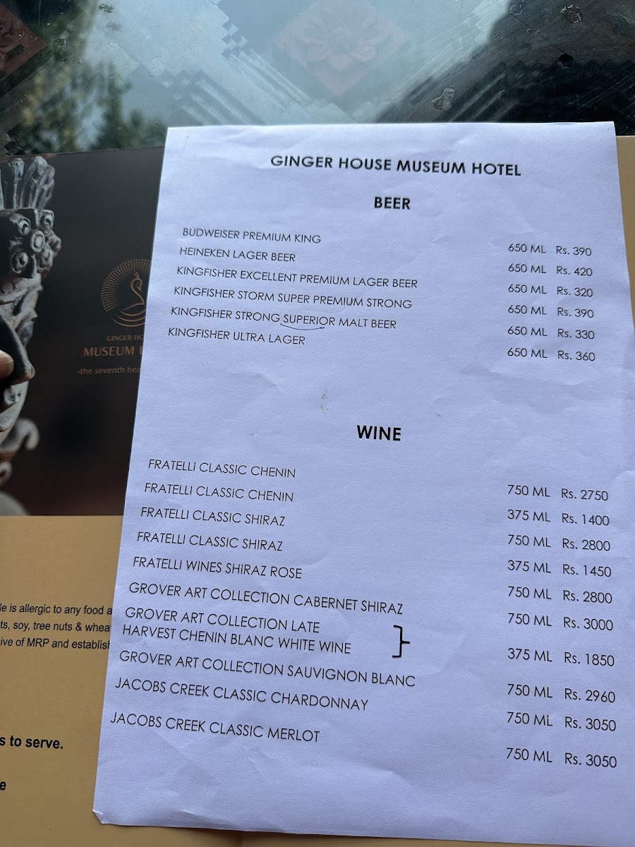 Menu Ginger House Restaurant-4