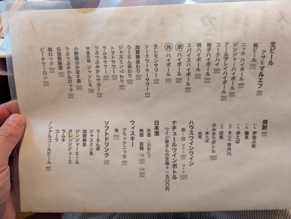 Menu Gingyo-8