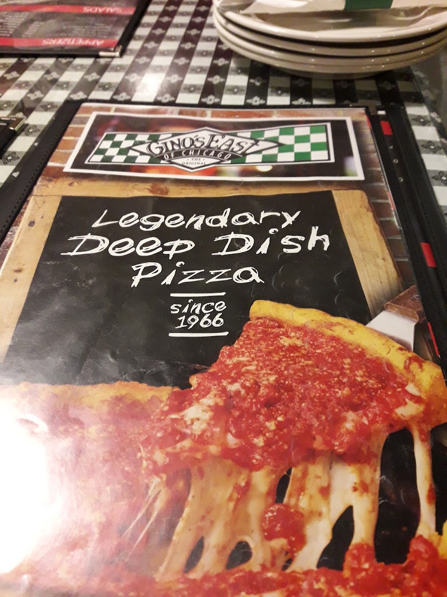 Menu Gino's East-1