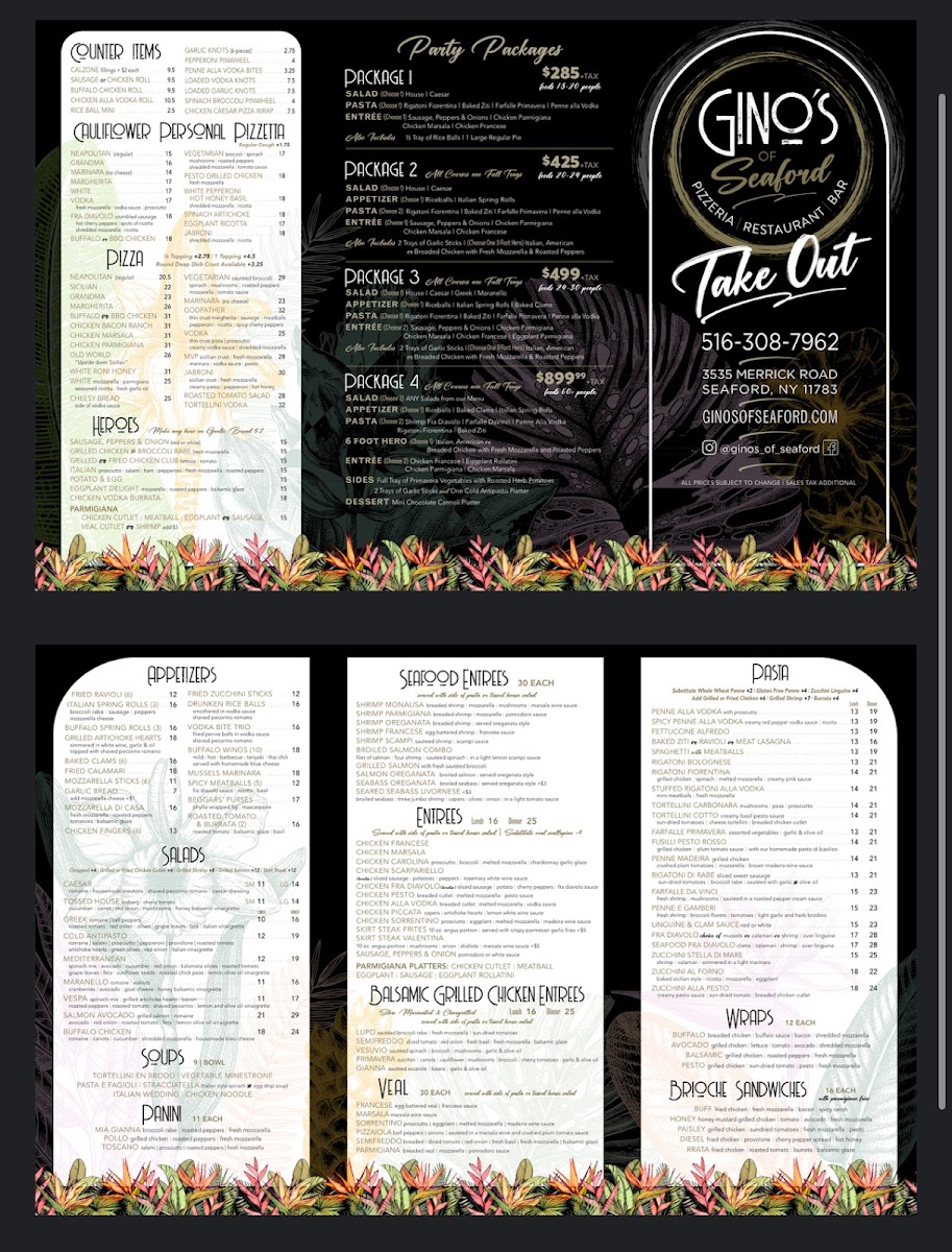 Menu Gino's Of Seaford-3
