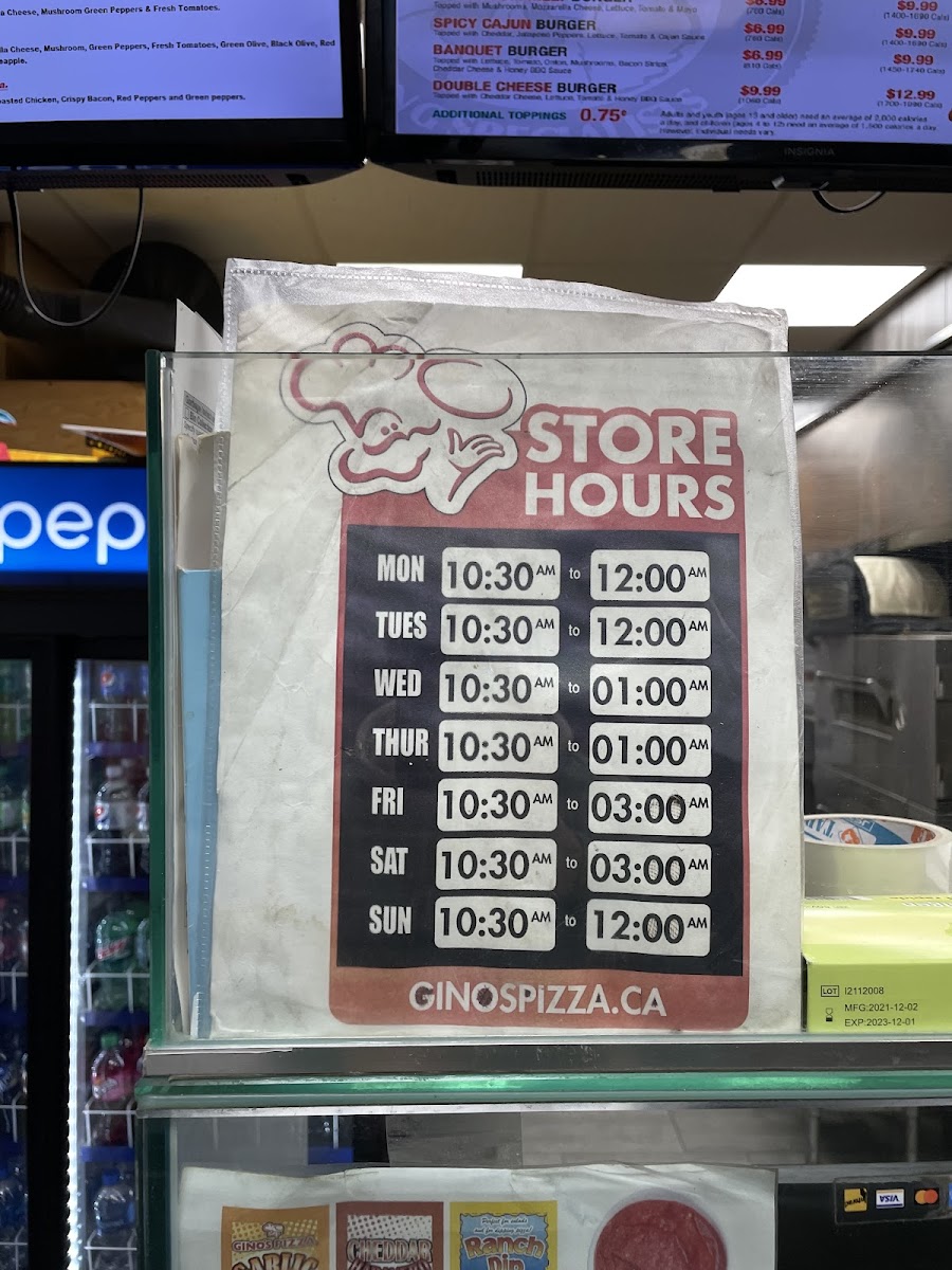 Menu Gino's Pizza & Wing Machine-9